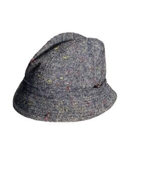 Fedora style hat grey speckled